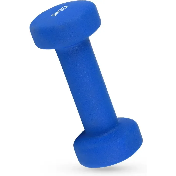 Гантели для фитнеса неопреновые Gymtek Queenfit 2х1,5кг светло-синий