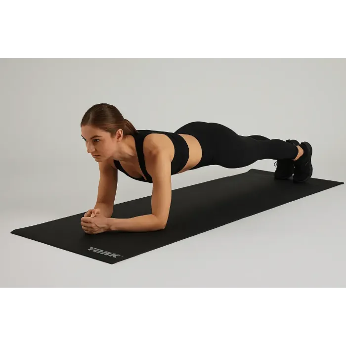 Коврик (мат) для фитнеса и йоги York Fitness 0,3см черный