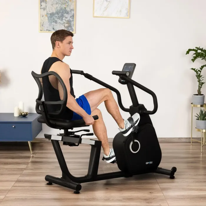 Горизонтальный велотренажер Gymtek XBR8000 электромагнитный
