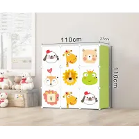 Модульный шкаф-органайзер Leobert Kids для детских игрушек зеленый