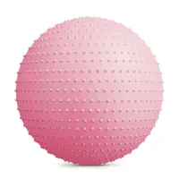 Фитбол массажный Hop-Sport 65см розовый + насос