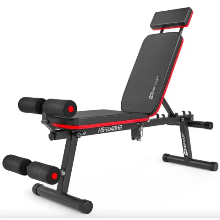 Набор Elitum Titan гантели 2х26кг со скамьей Hop-Sport HS-2040 HB