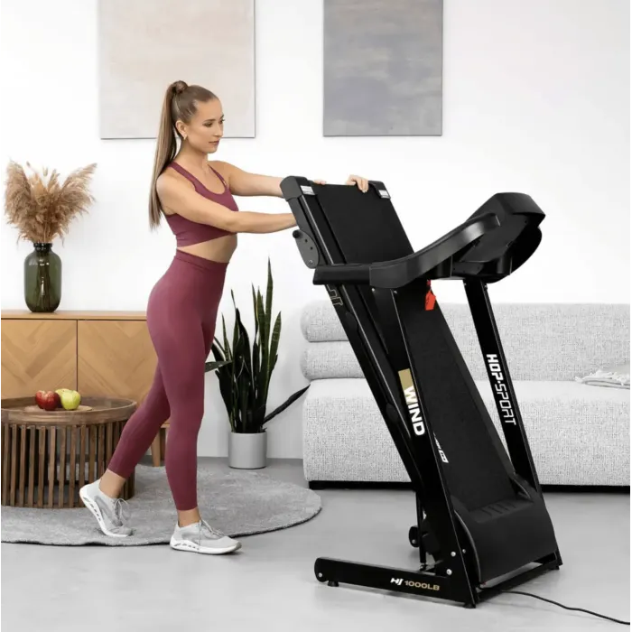 Беговая дорожка Hop-Sport HS-1000LB Wind серый