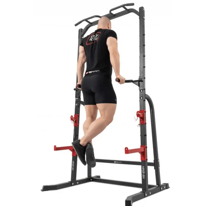 Силовая станция Hop-Sport HS-1014K с держателем для штанги и брусьями