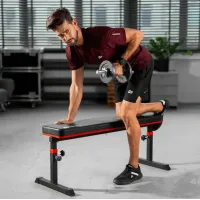 Скамья тренировочная Hop-Sport HS-1025 Pro для жима горизонтальная регулируемая