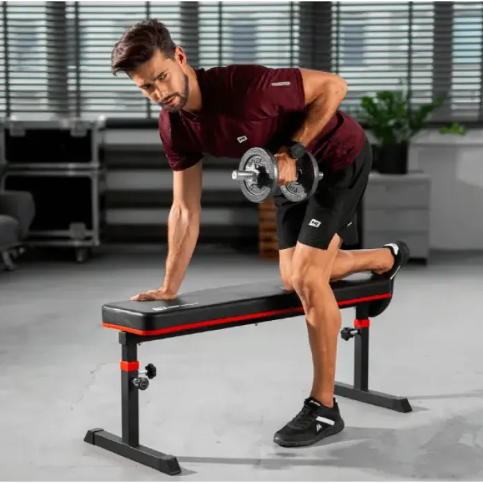 Скамья тренировочная Hop-Sport HS-1025 Pro для жима горизонтальная регулируемая