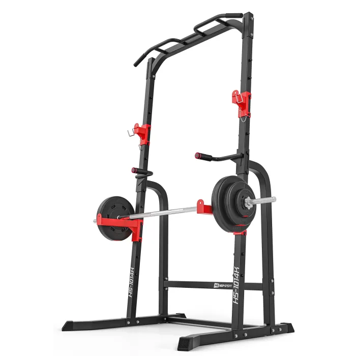 Силовая станция Hop-Sport HS-1014K с держателем для штанги и брусьями