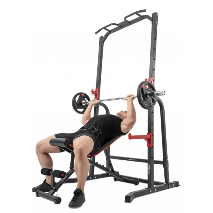 Силовая станция Hop-Sport HS-1014K с держателем для штанги и брусьями