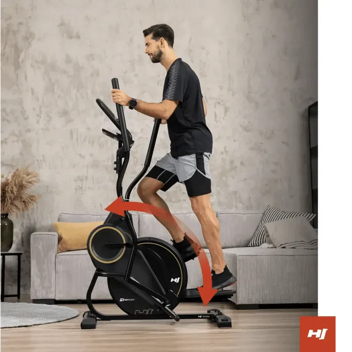 Орбитрек магнитный Hop-Sport HS-450B Dynamic черно-золотистый