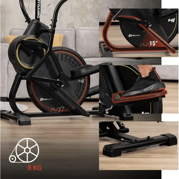 Орбитрек магнитный Hop-Sport HS-450B Dynamic черно-золотистый