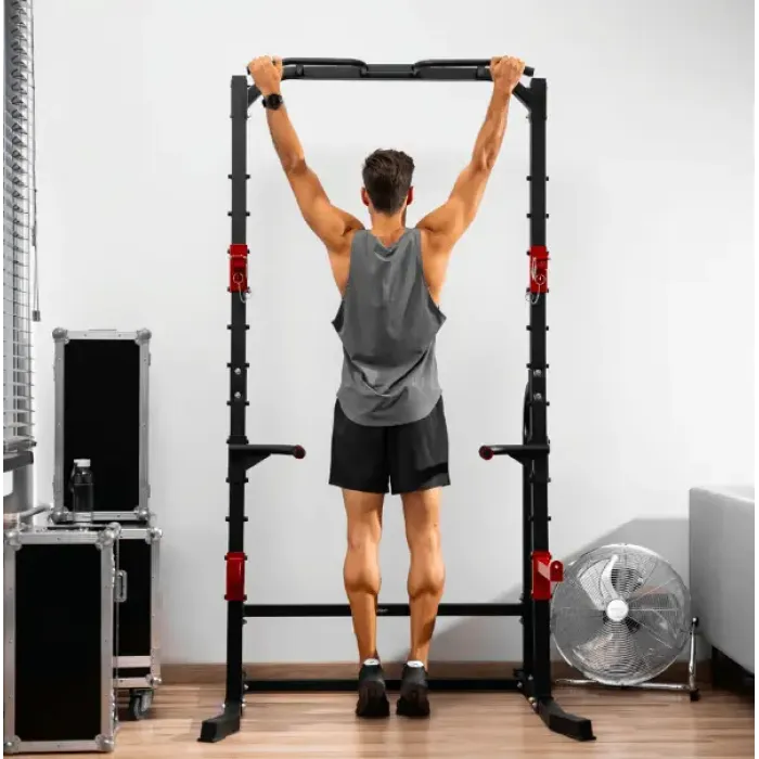 Силовая станция Hop-Sport HS-1014K с держателем для штанги и брусьями