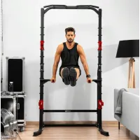 Силовая станция Hop-Sport HS-1014K с держателем для штанги и брусьями