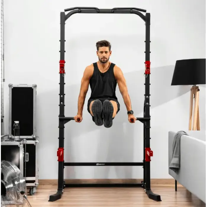 Силовая станция Hop-Sport HS-1014K с держателем для штанги и брусьями
