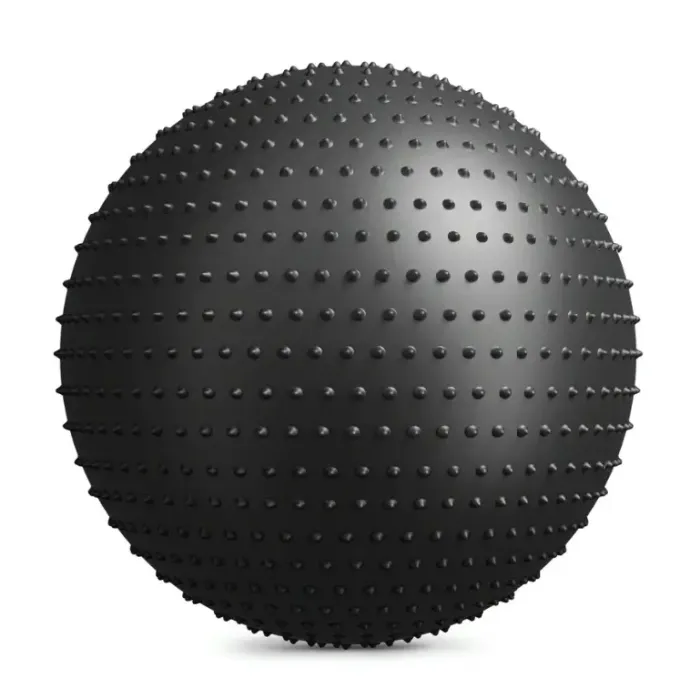 Фитбол массажный Hop-Sport 65см черный + насос