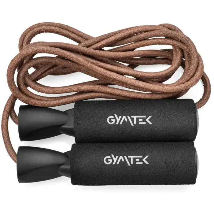 Скакалка Gymtek кожаная с подшипниками 275см