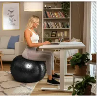 Фитбол массажный Hop-Sport 65см черный + насос