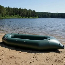 Надувной пакрафт Ладья ЛП-245 Каяк Базовый хаки с черным