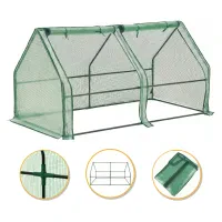 Мини-теплица LEOBRO 180x90x90 см с УФ-фильтром. Парник для рассады