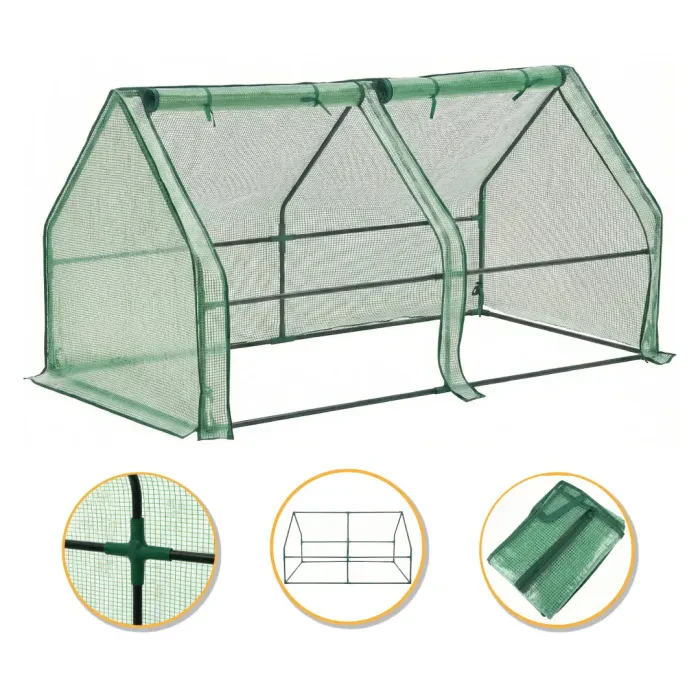 Мінітеплиця LEOBRO 180x90x90 см з УФ-фільтром. Парник для розсади