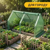 Мини-теплица LEOBRO 180x90x90 см с УФ-фильтром. Парник для рассады