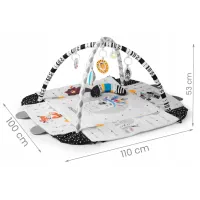 Развивающий коврик Boho Ricokids 3в1 (110x100 см) с игрушками, интерактивный, мягкий, для детей