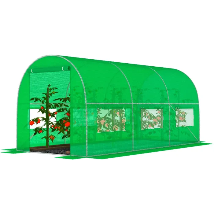 Садова теплиця з вікнами FunFit Garden 7m2 = 350*200*200 (Зелена) (1481)