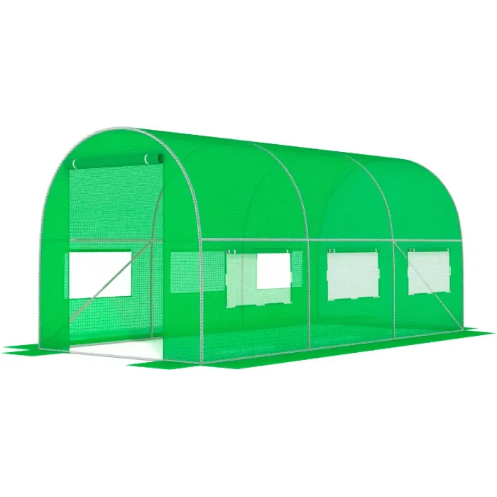 Садова теплиця з вікнами FunFit Garden 7m2 = 350*200*200 (Зелена) (1481)