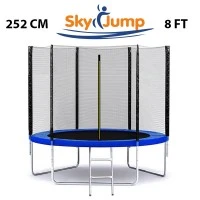 SkyJump батут 8 фт., 252 см. з захисною сіткою та драбинкою