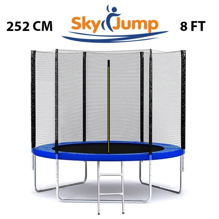 SkyJump батут 8 фт., 252 см. з захисною сіткою та драбинкою