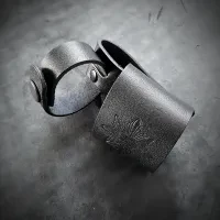 Тримач для кийка шкіряний| чорний з тисненням МВС