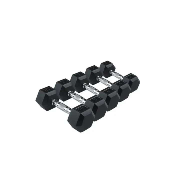 Гантелі шестигранні Rubber Hexagon Dumbbell. Ціна за 1 кг