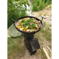 Турбопич - Печь для сковороды казана ракетная печь