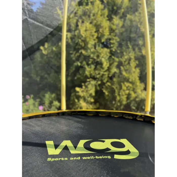 Дитячий Батут WCG 187 см із внутрішньою захисною сіткою та LED підсвіткою 6FT + Баскетбольний кошик + М'яч