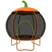 Детский батут с защитной сеткой WCG Pumpkin