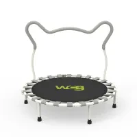 Детский батут с ручкой WCG Koala 1003 серый: для дома, от 2 до 10 лет, до 100 кг