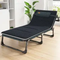 Раскладная кровать шезлонг WCG FB-S02-PM + матрас из сетки 3D Air-Mesh