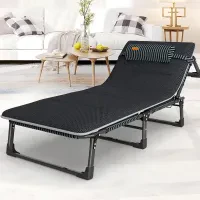 Раскладная кровать шезлонг WCG FB-S02-PM + матрас из сетки 3D Air-Mesh