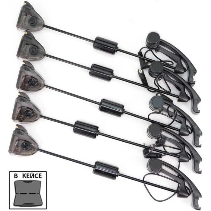 Набор свингеров World4Carp SW20-4 black (LED Белый)свингер рыболовний, свингеры для сигнализаторов