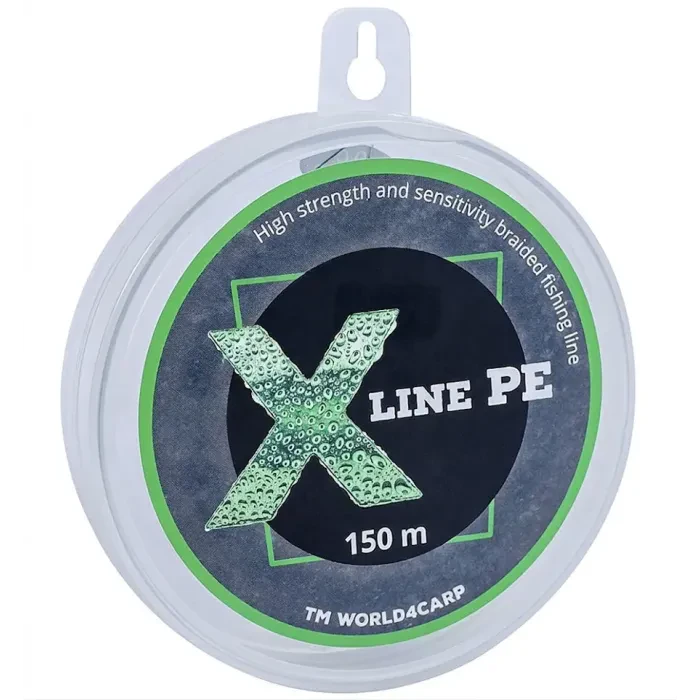 Шнур плетёный X Line PE 150 m Dark green 0,10 мм