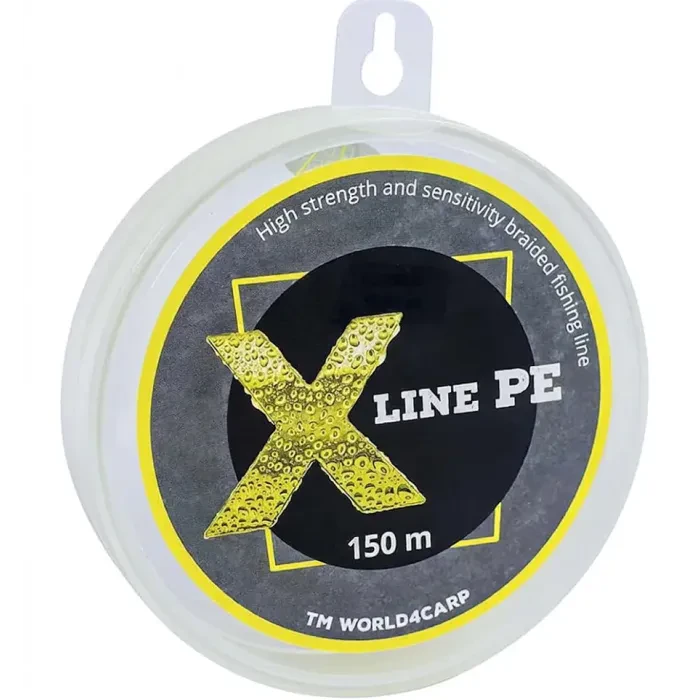 Шнур плетёный X Line PE 150 m Yellow 0,10 мм