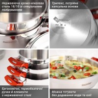 Набір посуду Hascevher Yaprak – 8 предметів, Туреччина