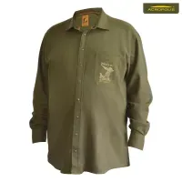 Рубашка Acropolis ОС-3м оливковая мужская хлопок для охоты (M-4XL) хаки