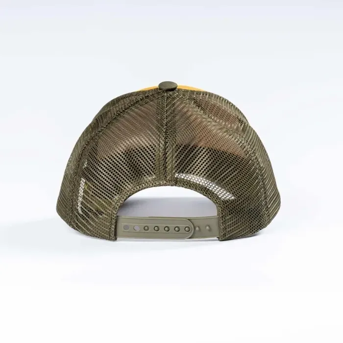 Кепка Acropolis "Щука" желтая ОШМ-21 (хлопок, для рыбалки, S/M/L) - головной убор, защита от солнца