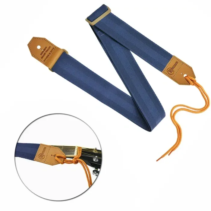 Гитарный ремень с терможатием Renesans GR-3 Dark Blue (синий)