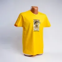 Футболка Acropolis "ЩУКА" для риболовлі (жовта) бавовна, чоловіча/жіноча, S-XXL