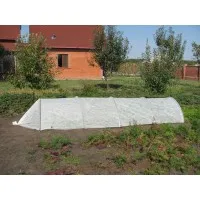 Парник 10 м из агроволокна 42 г/м². Агропарник арочный. Мини теплица. Дачная теплица. УФ-стабилизатор