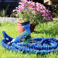 Растяжимый садовый Шланг 7,5 м X-HOSE 3/4 дюйма. Шланг для парника, теплицы. Шланг для полива огорода