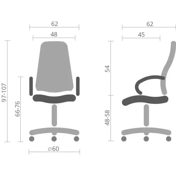 Кресло офисное АКЛАС Лівар TILT 10002M Черное (PU Black) для работы и дома