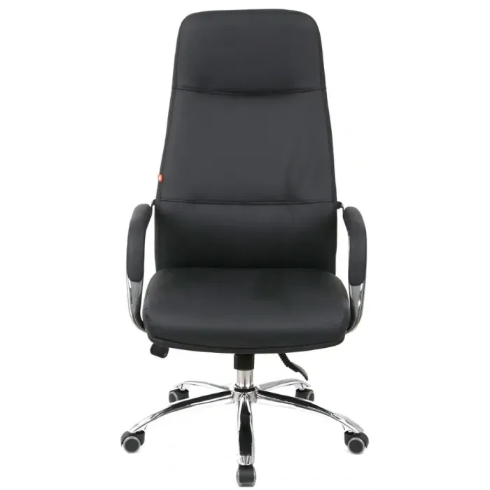 Крісло АКЛАС Сейя ANF (PU Black) для керівника: ергономічне, шкіряне, з аніфіксом механізмом