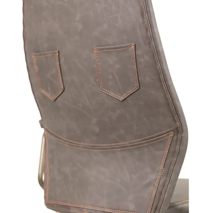 Крісло АКЛАС Ронін CH TILT Сіре (Wax PU 425) | Офісне крісло керівника з підголівником